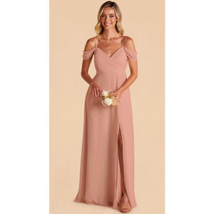 Birdy Grey Chiffon Spence Dress in Dusty Rose NWT Small